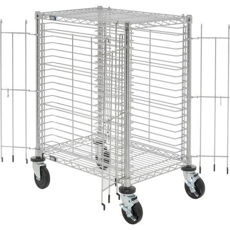 NEXEL End Load Wire Tray Cart with 19 Tray Capacity, 30L x 21W x 40H 168317